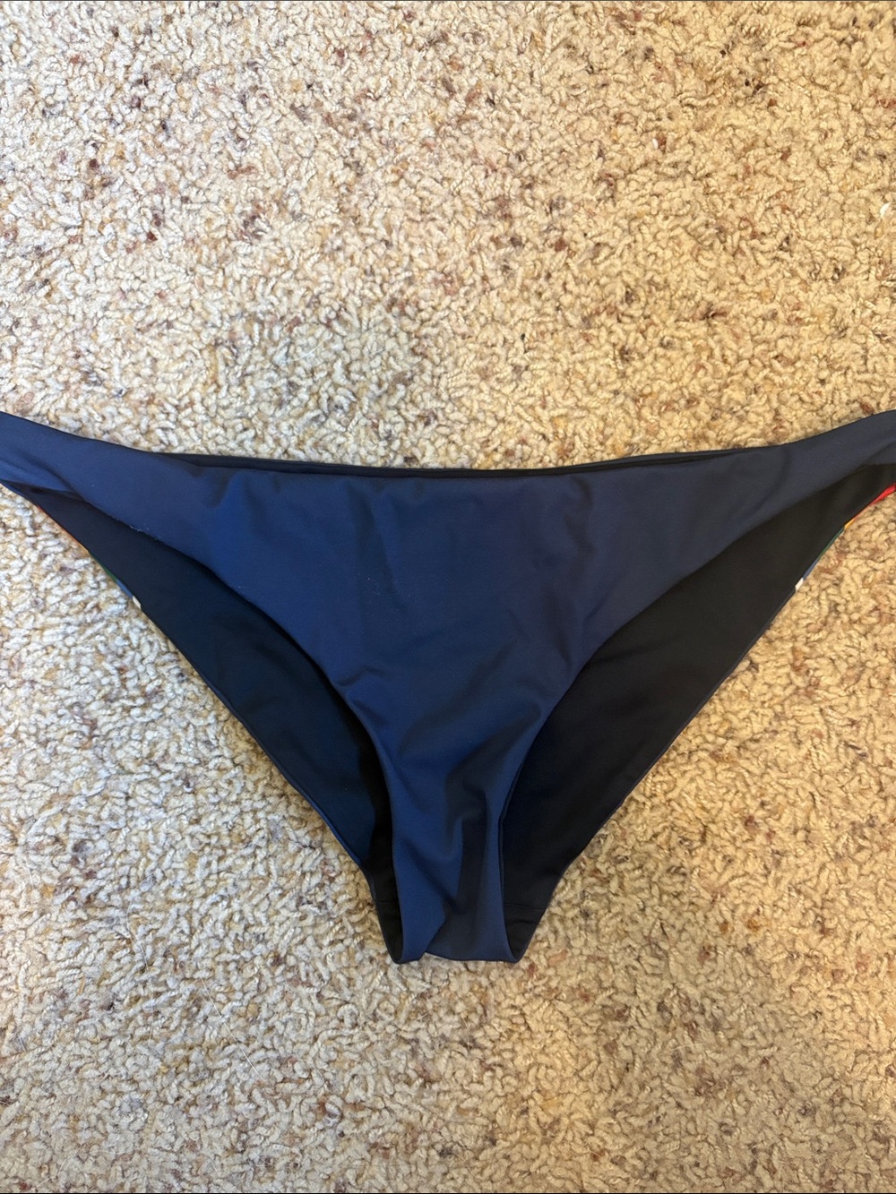 Hurley Navy Blue Bikini Bottom - Low Rise Swim Brief